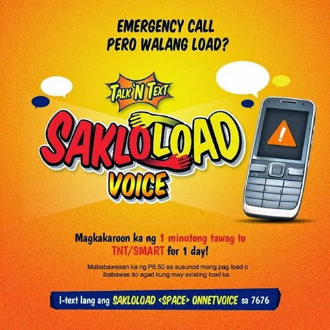 Talk 'N Text Emergency Load Also in Voice Call- TNT Sakloload Voice