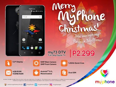 myPhone my73 in Black is one of the cheapest phone with digital TV