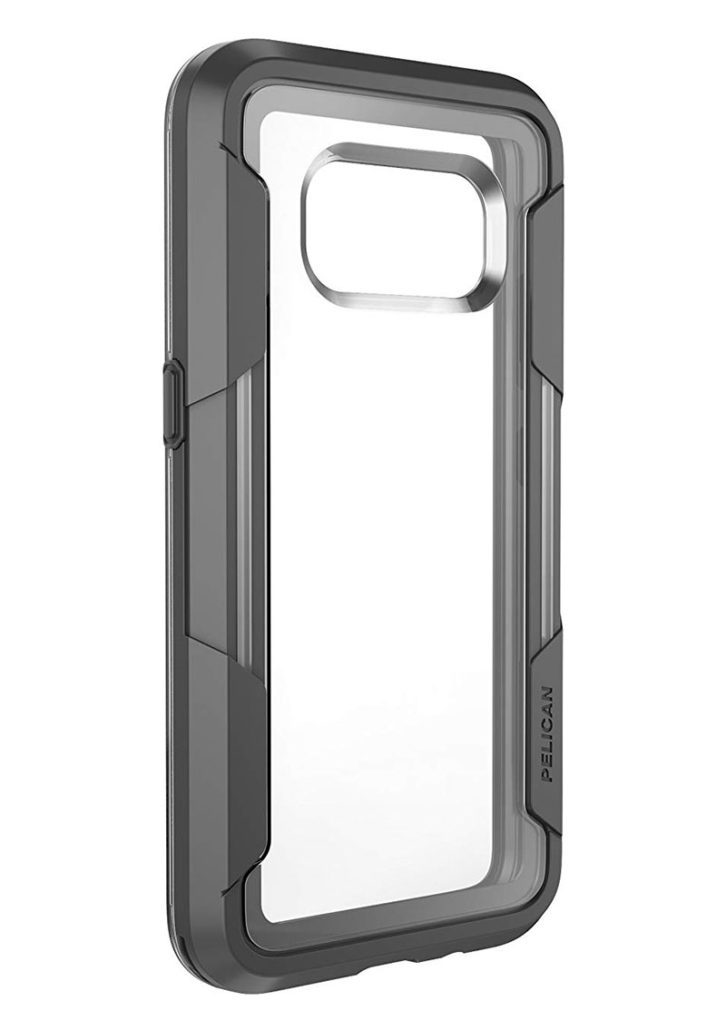 Best Tough clear case with reinforced bumper for Samsung Galaxy S8 Active by Pelican Voyager