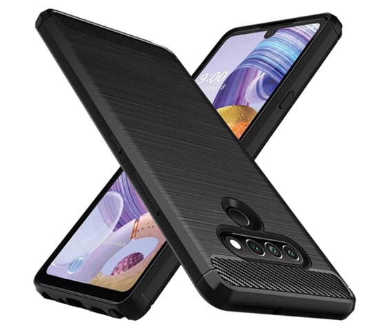 Best LG Stylo 6 case by Ospther in Black Color