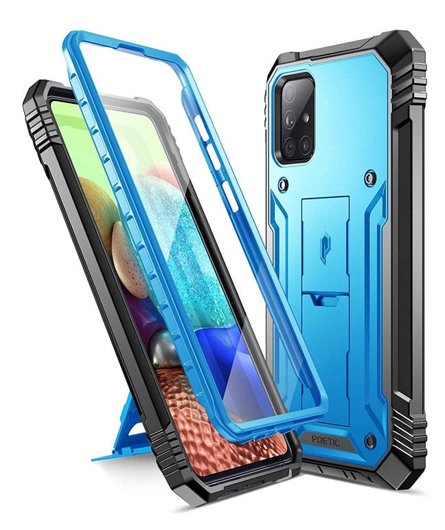A dual layer tough case for Samsung Galaxy A71 5G
